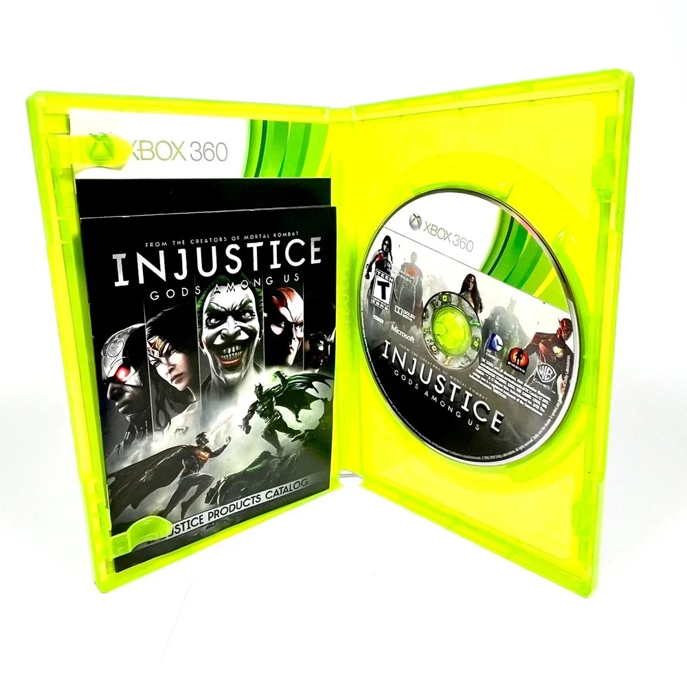 Injustice Gods Among Us Microsoft Xbox 360 Fighting Game DC Comics CIB Tested